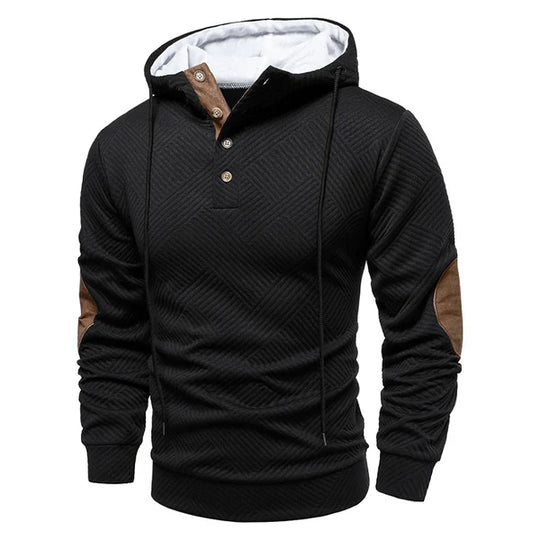 Hoodie Sweater Heren | Knopen bij Hals & Comfortabele Warmte