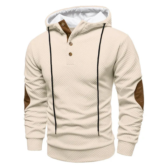 Hoodie Sweater Heren | Knopen bij Hals & Comfortabele Warmte
