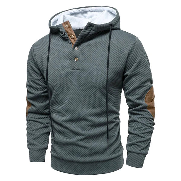 Hoodie Sweater Heren | Knopen bij Hals & Comfortabele Warmte