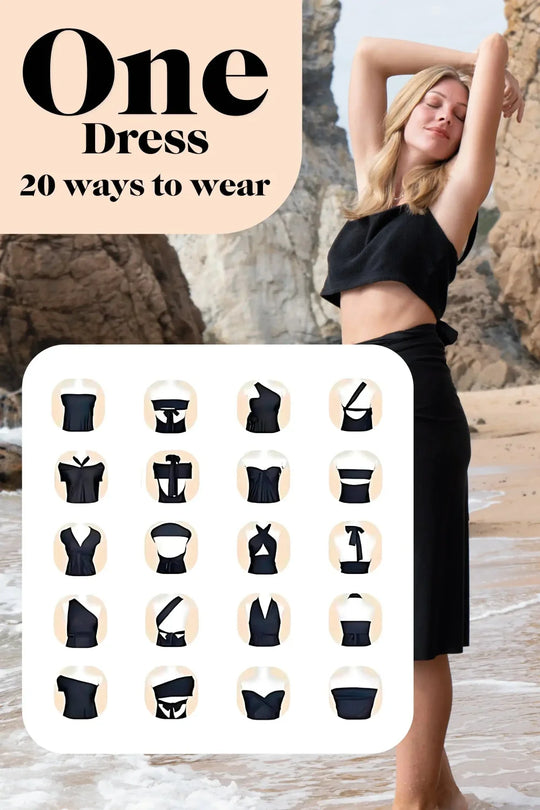 Dames Zomerjurk Elegante Aanpasbare Pasvorm Lichtgewicht - Infinity-3