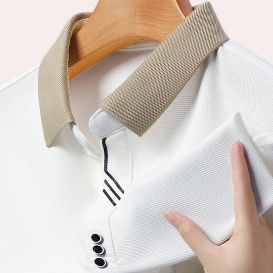 Jacek - Klassiek casual poloshirt met lange mouwen voor heren