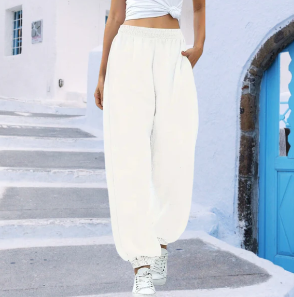 Joggingbroek Dames | Vrijetijdsbroek | Elastische taille & zakken voor moeiteloos gemak