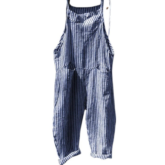 Dames Jumpsuit Gestreept Comfortabele Pasvorm - Leyna-6