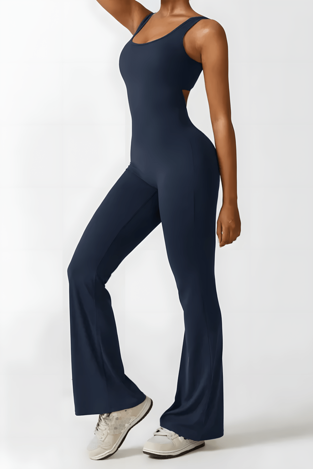 Variant image for Dames Zwarte Jumpsuit Elegante V-Lijn Feestelijk - Katie-11
