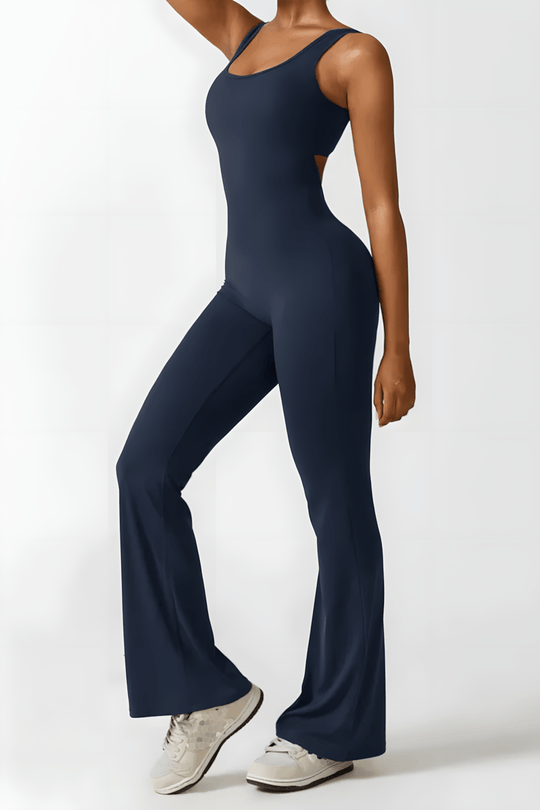 Variant image for Dames Zwarte Jumpsuit Elegante V-Lijn Feestelijk - Katie-11