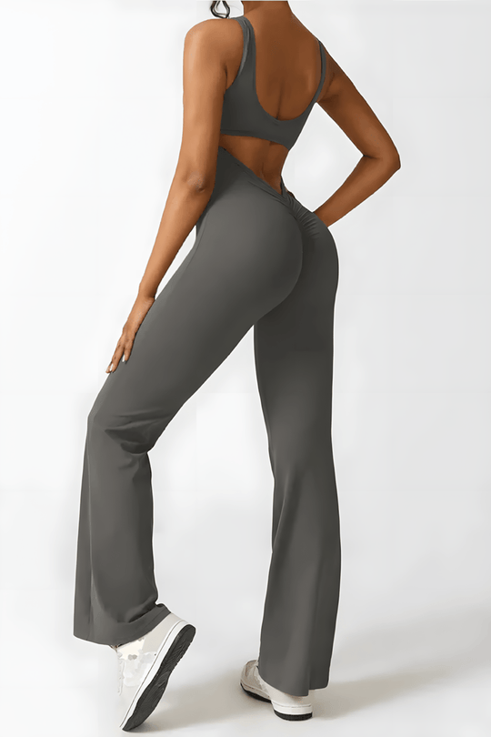 Dames Zwarte Jumpsuit Elegante V-Lijn Feestelijk - Katie-6