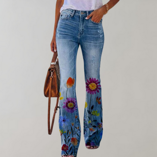 Anya - Elegante uitlopende broek voor dames