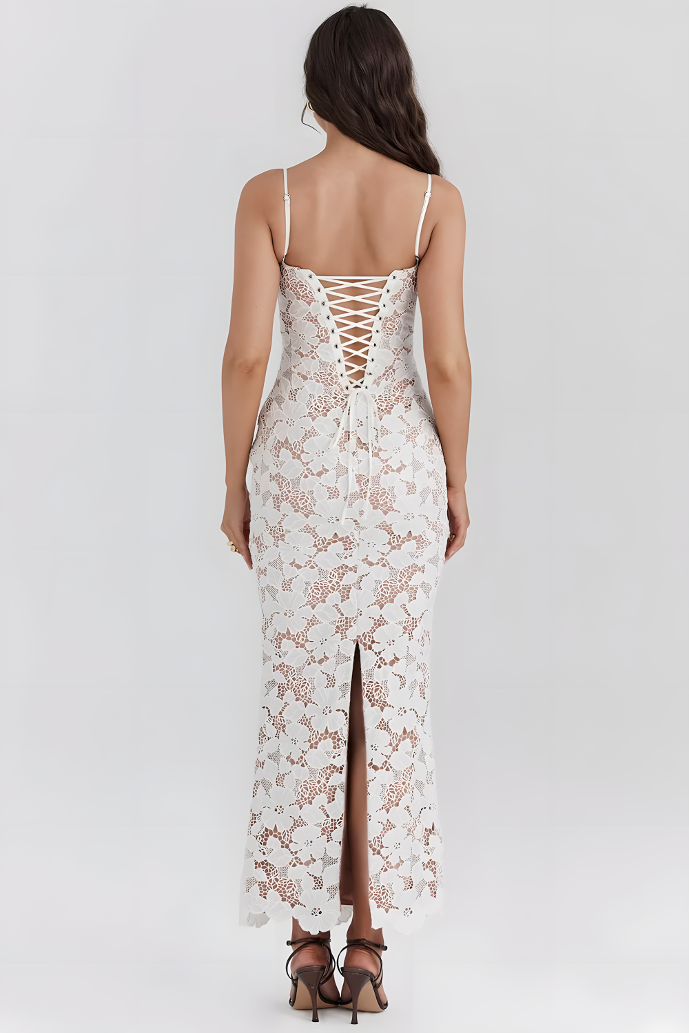 Dames Maxi Jurk Elegante Silhouet met Verborgen Ritssluiting - Kristina-6