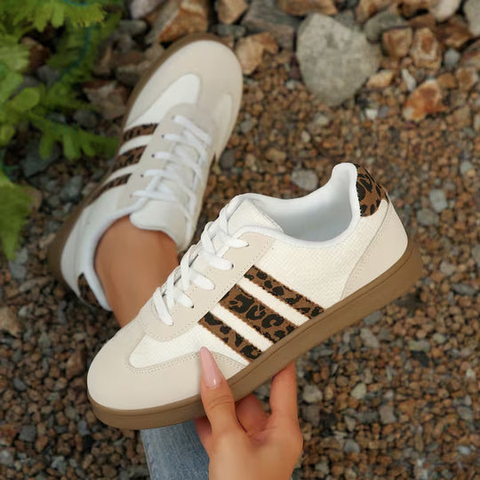 Lage Sneakers Dames | Schoenen | Dierenprint Details voor Trendy Look