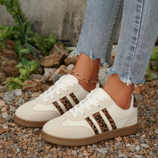 Lage Sneakers Dames | Schoenen | Dierenprint Details voor Trendy Look