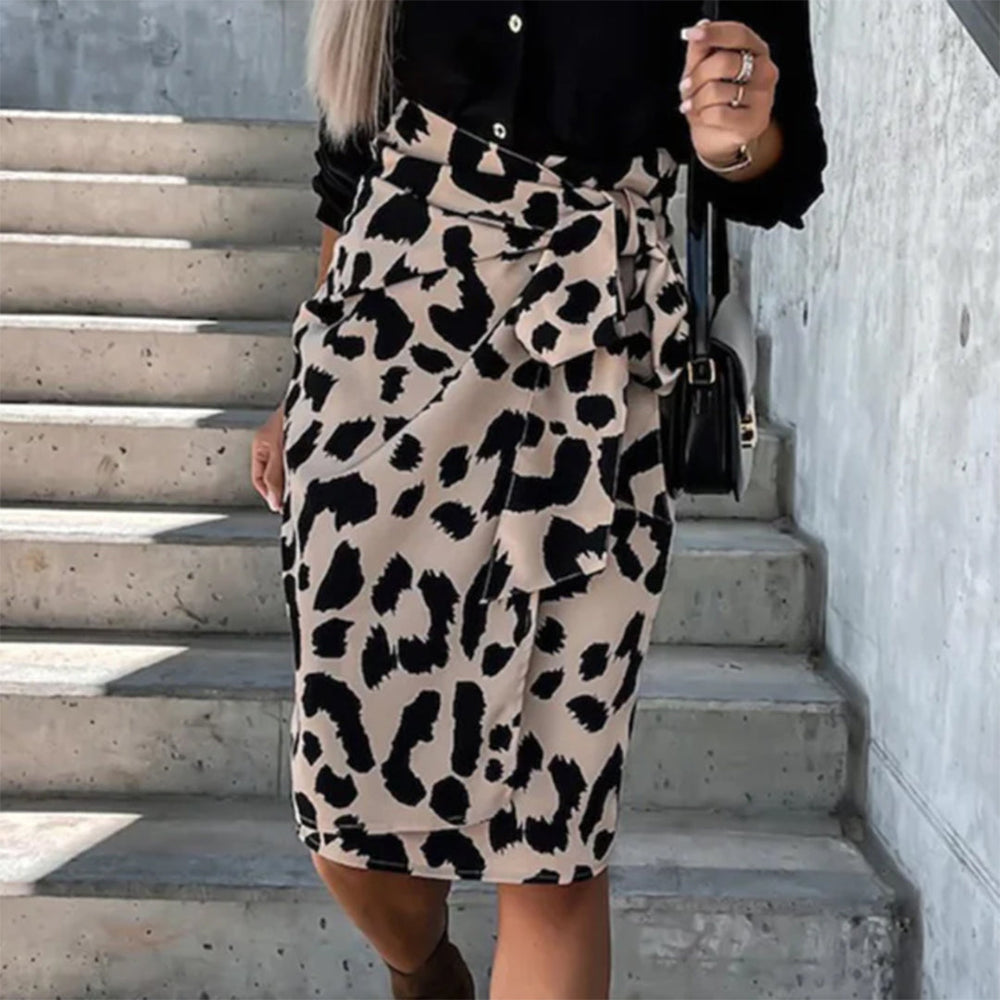 Dames Lange Rok met Luipaardprint - Stijlvolle Zomerlook-3