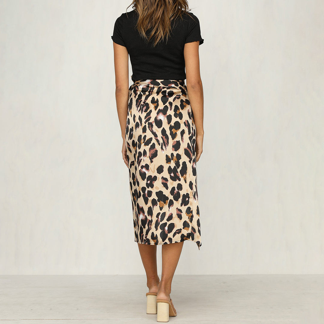 Dames Lange Rok met Luipaardprint - Stijlvolle Zomerlook-5