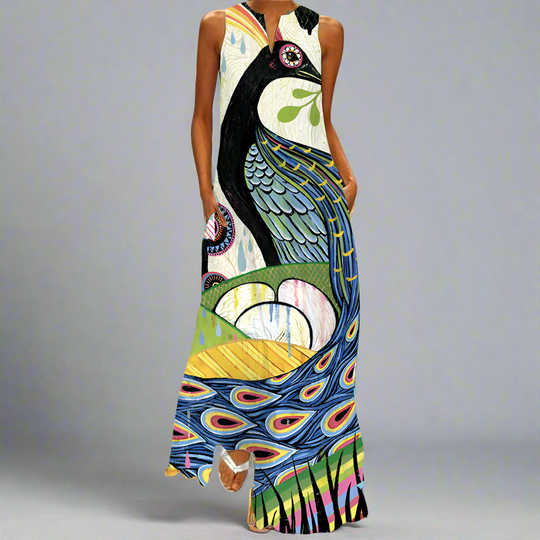 Levendig en kleurrijk damesjurk - Seraphina