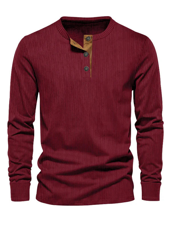 Long Sleeve Shirt Heren | Gestreept Design & Slim Fit Comfort
