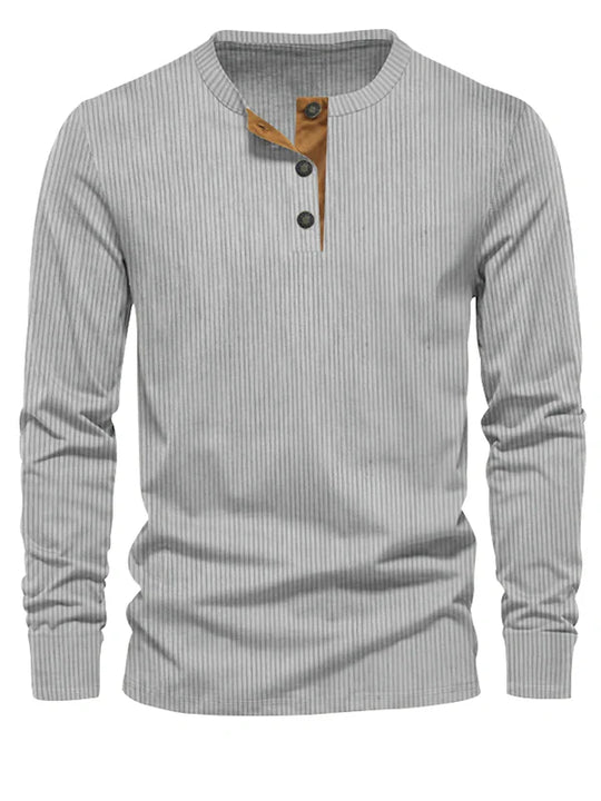 Long Sleeve Shirt Heren | Gestreept Design & Slim Fit Comfort