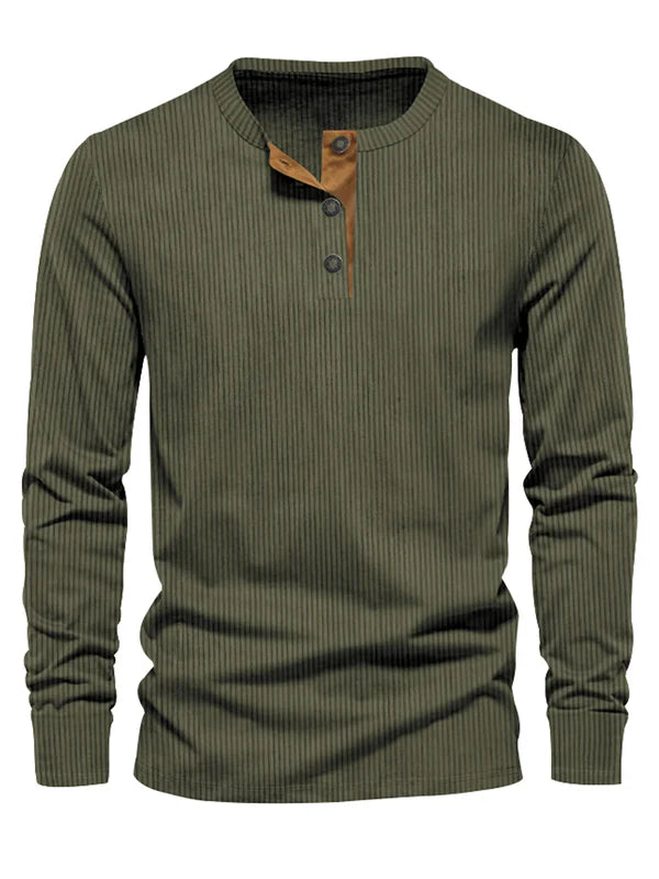 Long Sleeve Shirt Heren | Gestreept Design & Slim Fit Comfort