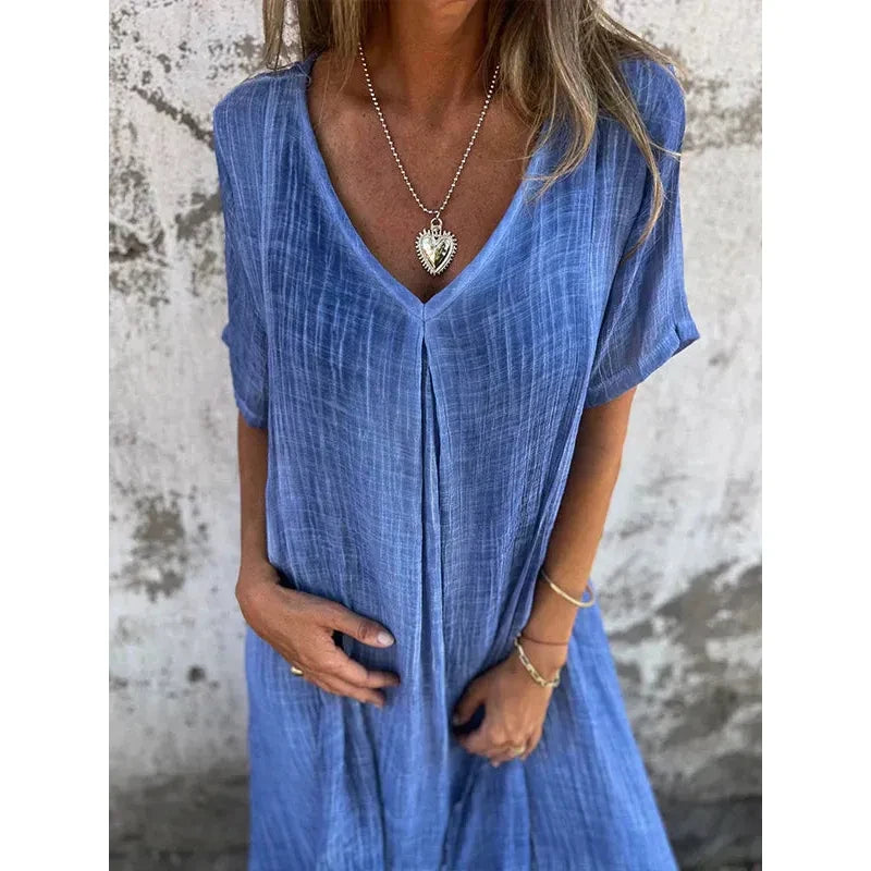 Luchtige modieuze lichtgewicht jurk voor dames