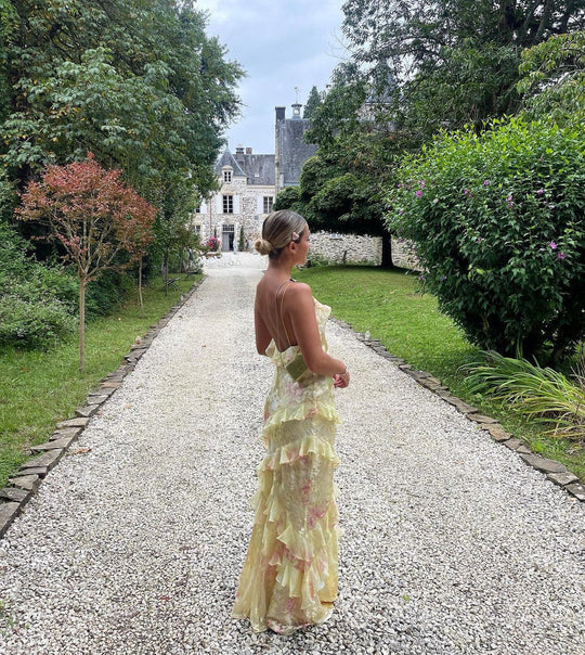 Estella | Ruche maxi -jurk 4