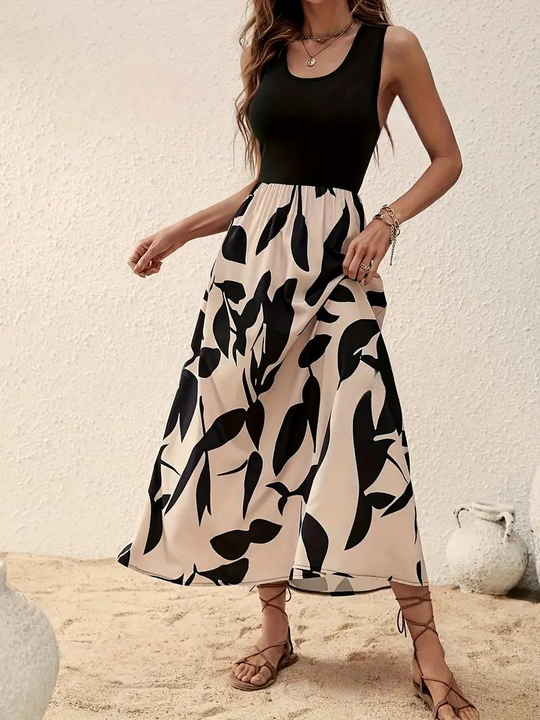 Dames Maxi Jurk Luchtig en Elegante Vloeiende Pasvorm voor Zomer - Leyna-6