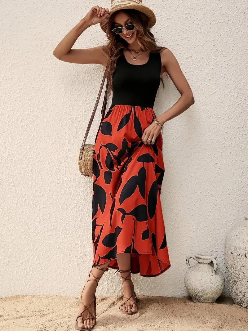 Dames Maxi Jurk Luchtig en Elegante Vloeiende Pasvorm voor Zomer - Leyna-5