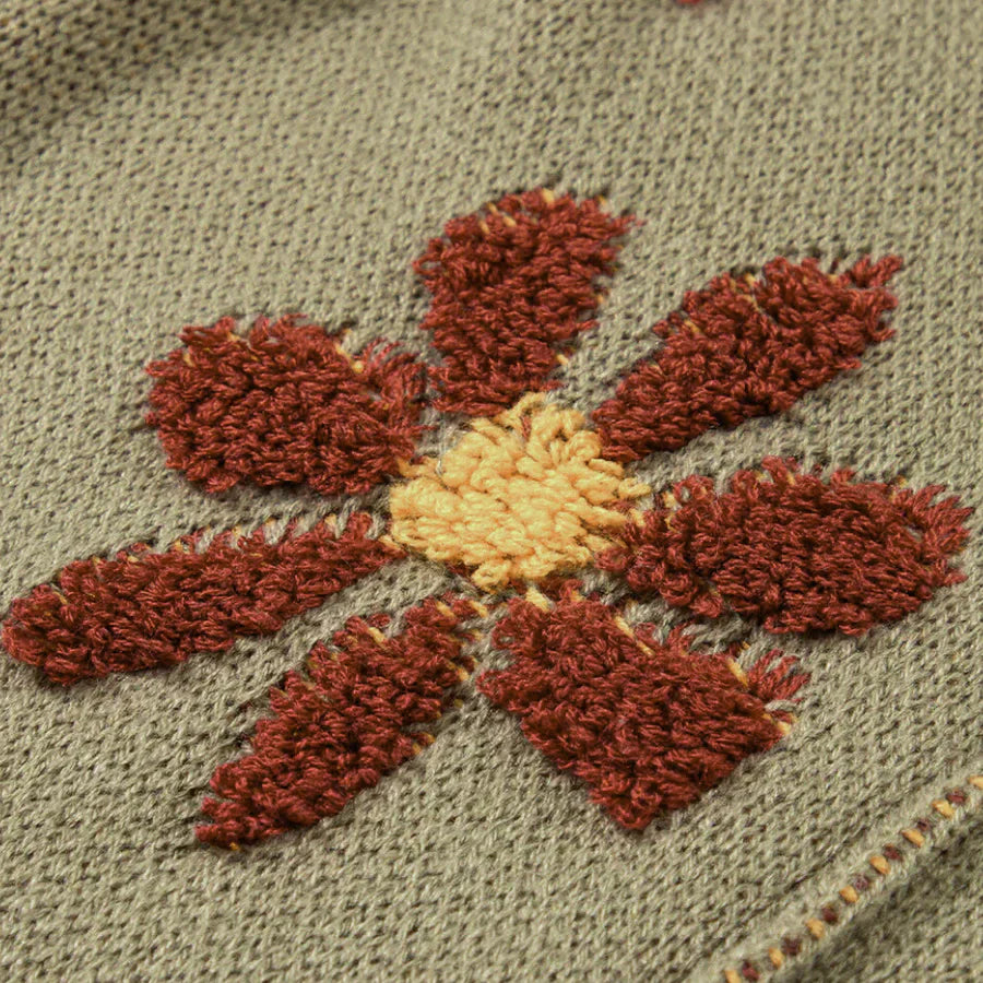 Micaela - Damestrui in gebloemd breigoed