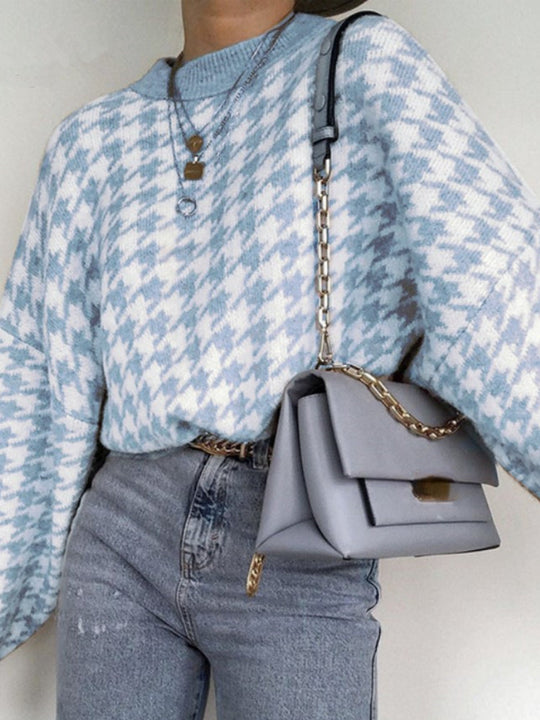 Mira - Chique geruite trui