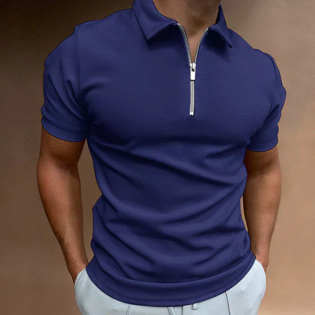 Olivier - Stijlvolle en casual polo met rits voor elke gelegenheid