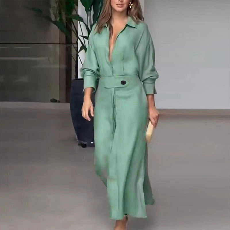Dames Lange Mouwen Jurk Elegante Pasvorm Voor Speciale Gelegenheden - Jaya-5