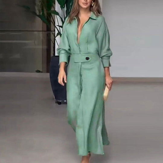 Dames Lange Mouwen Jurk Elegante Pasvorm Voor Speciale Gelegenheden - Jaya-5