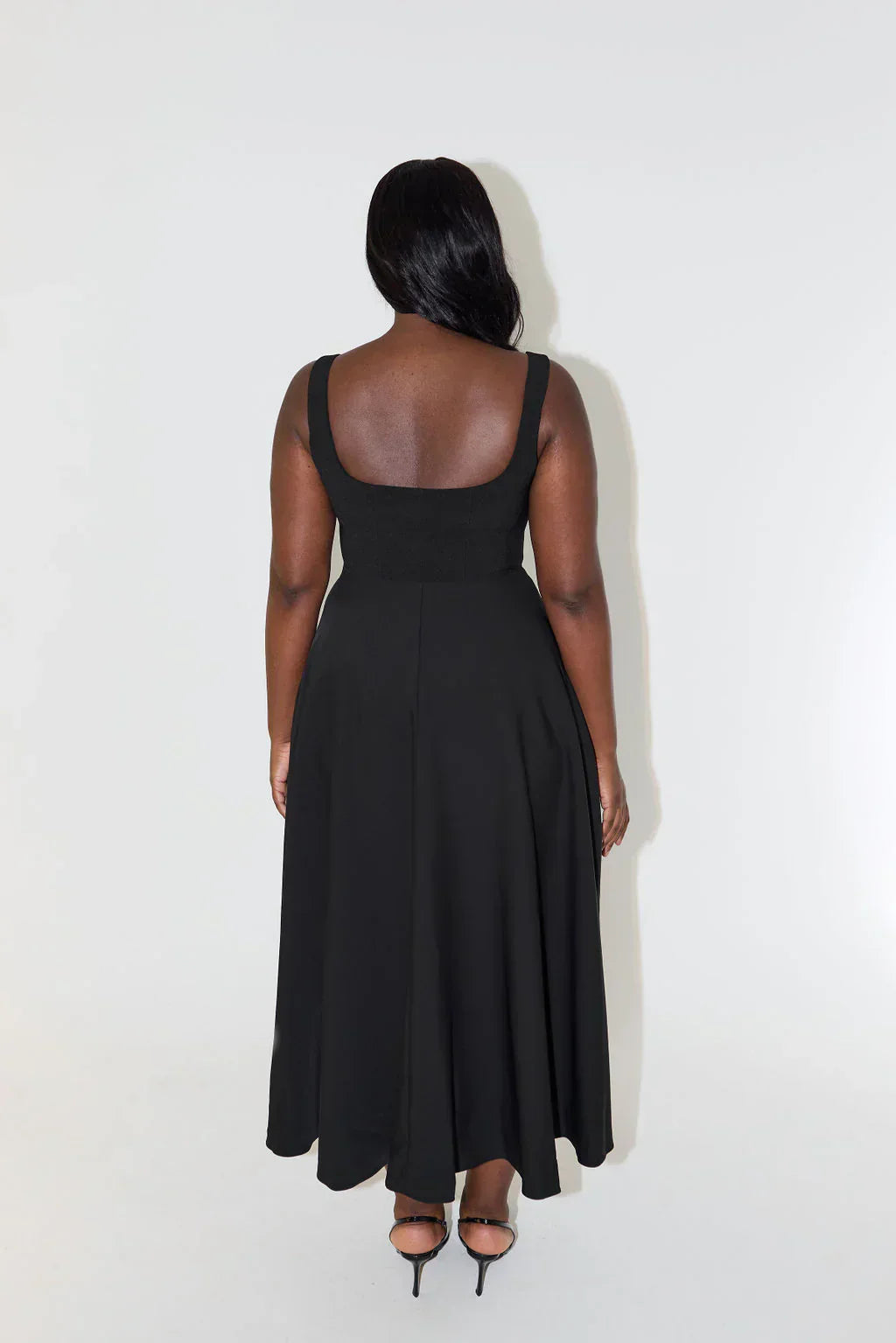 Dames Midi Jurk Elegante Aansluitende Pasvorm Lange Mouw - Ariana-6