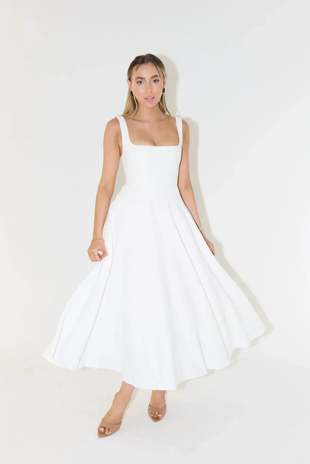 Variant image for Dames Midi Jurk Elegante Aansluitende Pasvorm Lange Mouw - Ariana-6