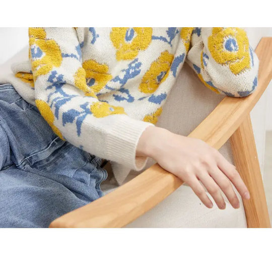 Ottilie - Trui met bloemenpatroon