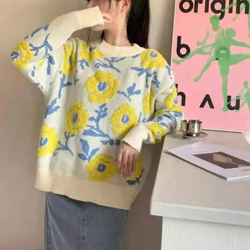 Ottilie - Trui met bloemenpatroon