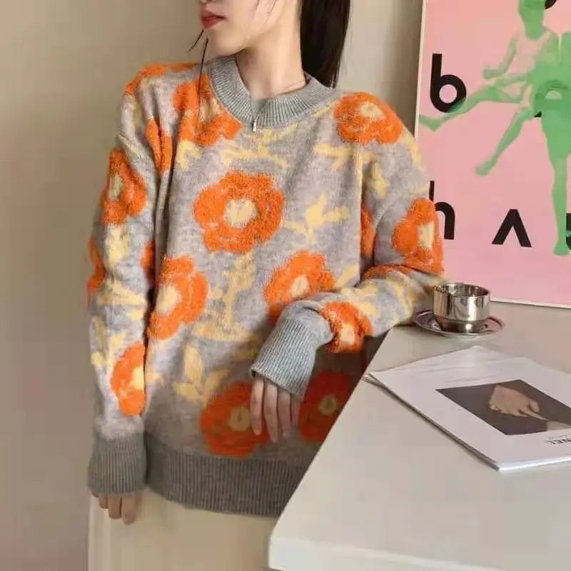 Ottilie - Trui met bloemenpatroon