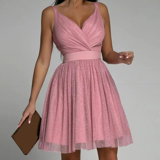 Dames Cocktailjurk Pailletten Elegant Ontwerp Voor Bruiloft - Sophie-1