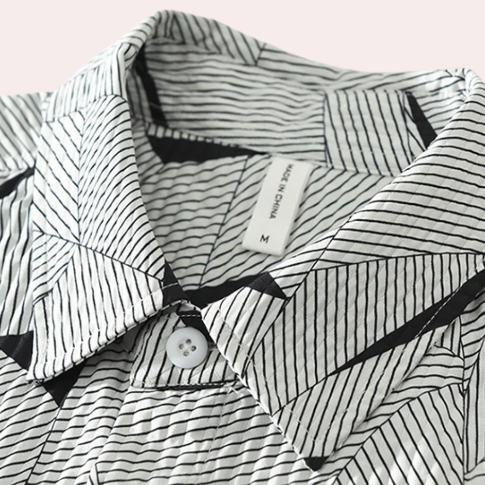 Piotr - Casual chique herenpolo met gedurfde en trendy print