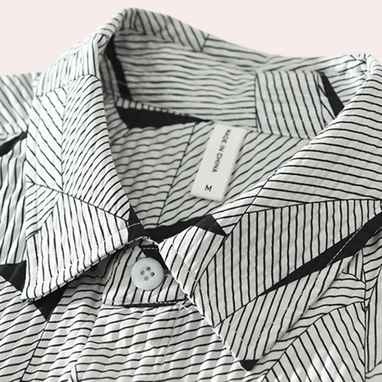 Piotr - Casual chique herenpolo met gedurfde en trendy print