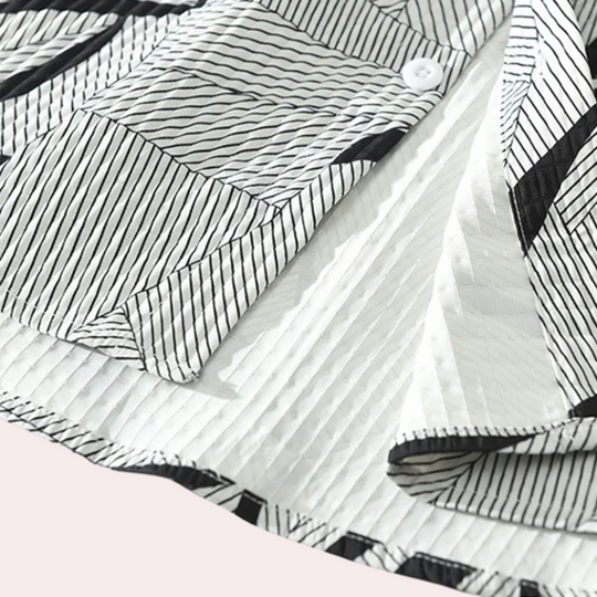 Piotr - Casual chique herenpolo met gedurfde en trendy print