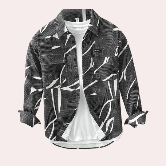 Piotr - Casual chique herenpolo met gedurfde en trendy print