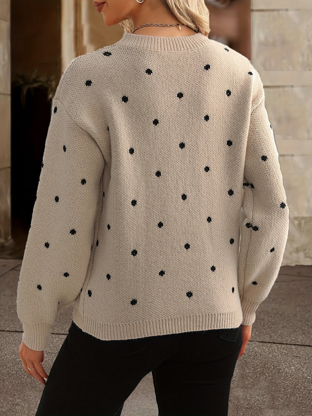 Polkadot trui Dames | Truien Dames | Stippenpatroon & Omhullende Warmte