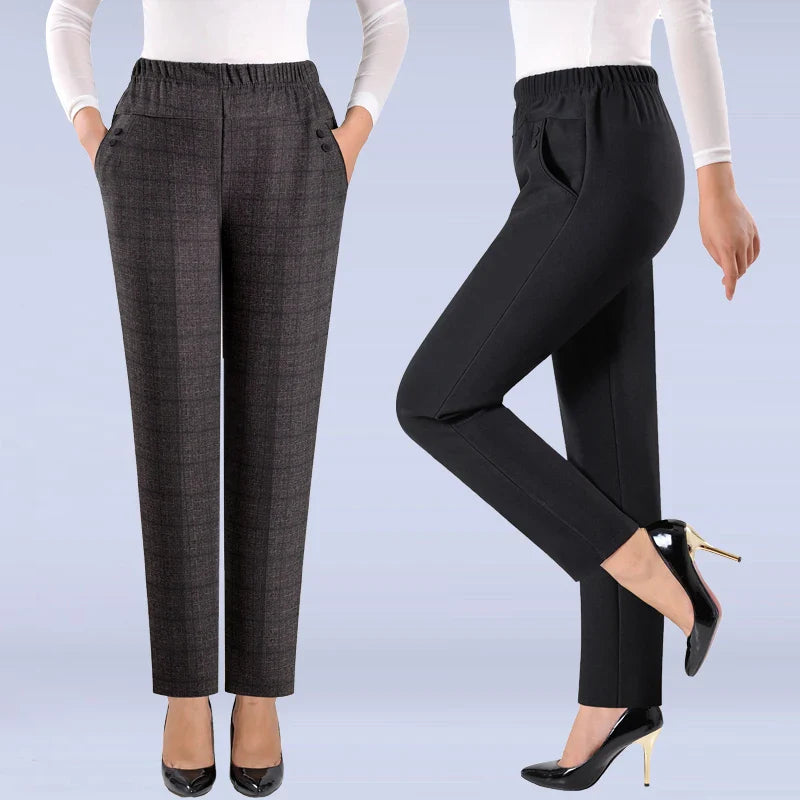 Ella - Hoge Taille Broek met Comfortabele Stretch voor Vrouwen