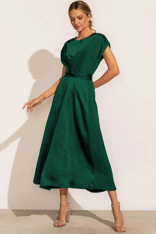 Variant image for Dames Feestjurk Elegante Satijnzijde Voor Bruiloft - Evangeline-5