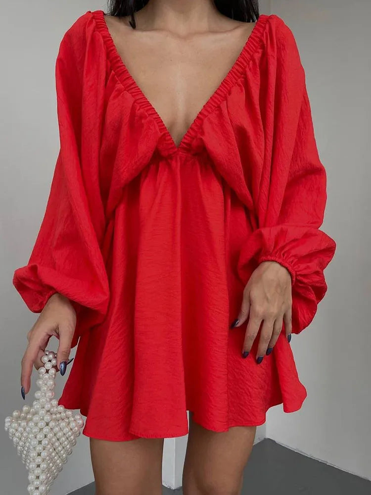 Dames Lange Jurk Bohemian V-Hals Zomer Kleding - Sadie-4