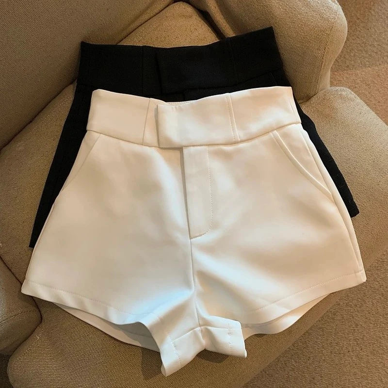 Variant image for Dames Korte Broek Hoge Taille Elegante Pasvorm - Sigrid-5