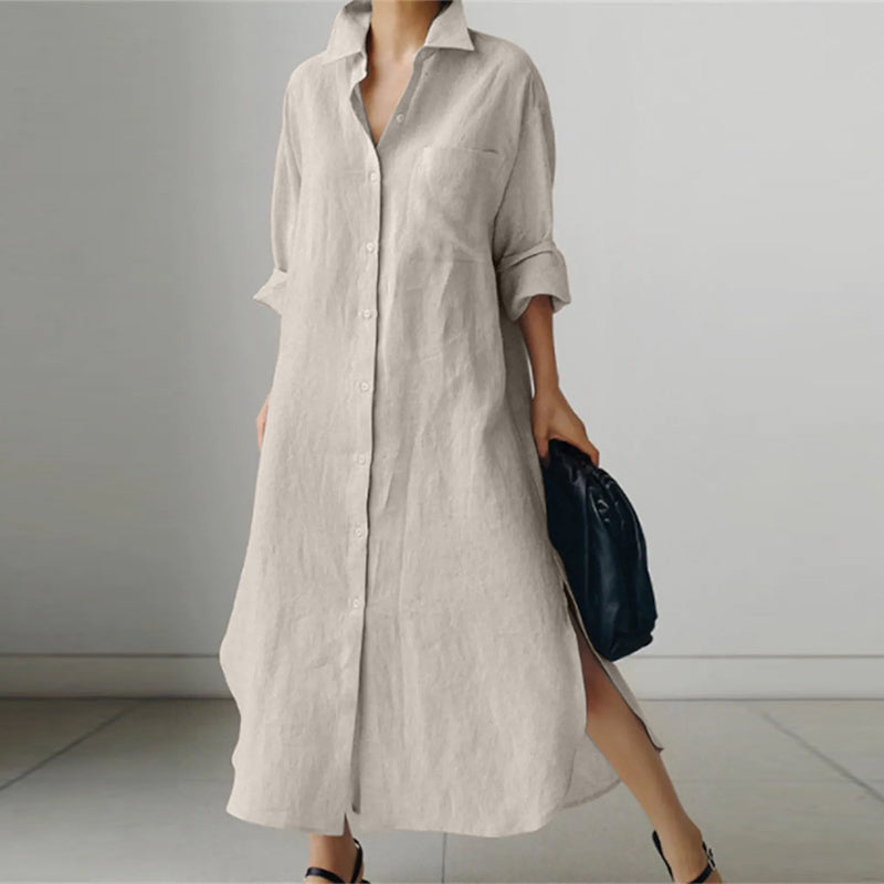 Variant image for Dames Overhemdjurk Elegante Blouse Stijl - Kore-9