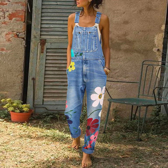 Variant image for Dames Jumpsuit Feestelijk Bloemenpatroon Elegant Design - Sarah-9