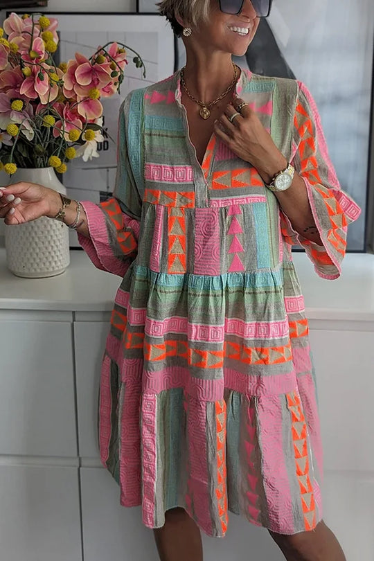 Dames Midi Jurk Elegante Tijdloze Stijl - Rianna-3
