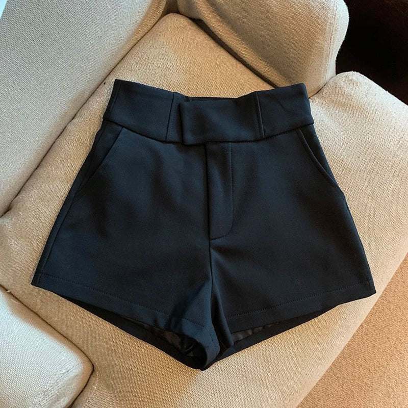 Variant image for Dames Korte Broek Hoge Taille Elegante Pasvorm - Sigrid-1