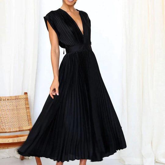 Variant image for Dames Plooijurk Elegante Stijl Flatterend Silhouet - Iris-13
