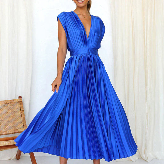 Variant image for Dames Plooijurk Elegante Stijl Flatterend Silhouet - Iris-17